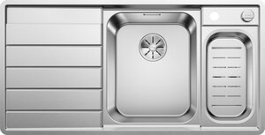 Изображение товара Кухонная мойка Blanco Axis III 6S-IF 522104 из нержавеющей стали, глянцевая, 100x51 см, справа