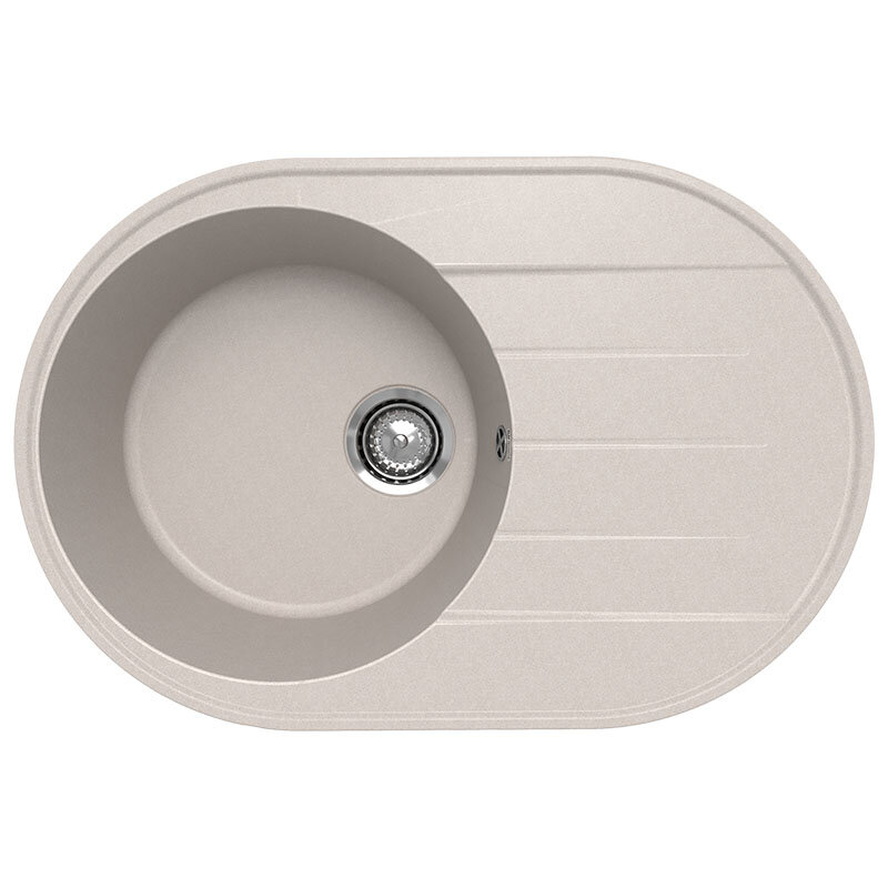 Изображение товара Кухонная мойка Ulgran Quartz Nora 75 см кварцевый композит угловая матовая песок