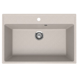 Изображение товара Мойка кухонная Ulgran Quartz Forte 760-10, 76 см, материал кварцевый композит, цвет песок