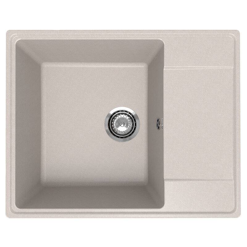 Изображение товара Кухонная мойка Ulgran Quartz Prima 605-10 60.5 см кварцевый композит песок