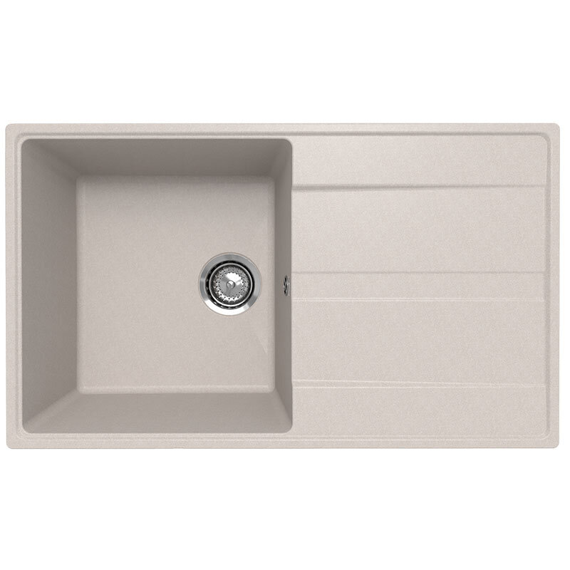 Изображение товара Кухонная мойка Ulgran Quartz Prima 85 см, кварцевый композит, песок, матовая