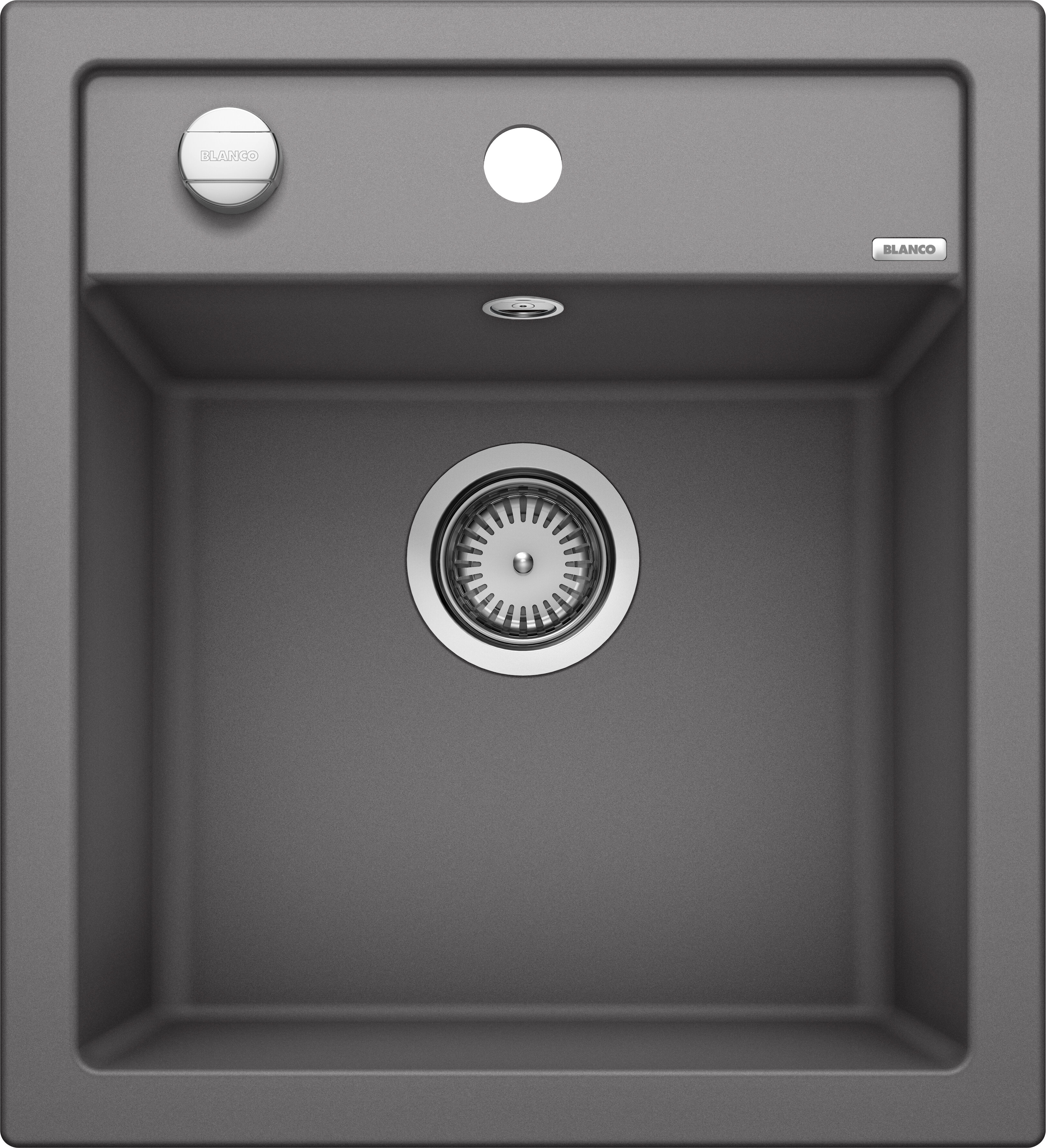 Изображение товара Blanco Dalago 45 518846 темная скала 46, 5x51 см - с клапаном-автоматом