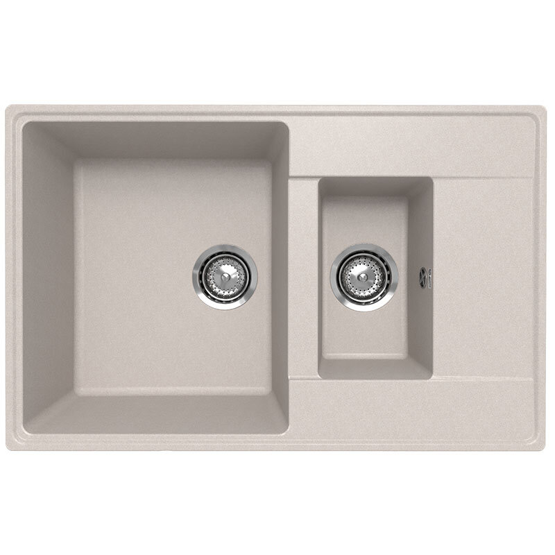 Изображение товара Мойка кухонная Ulgran Quartz Prima 780 78 см кварцевый композит бежевый