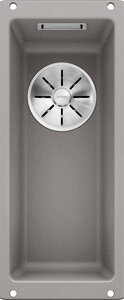 Изображение товара Кухонная мойка Blanco Subline 160-U из искусственного камня серого цвета, монтаж под столешницу