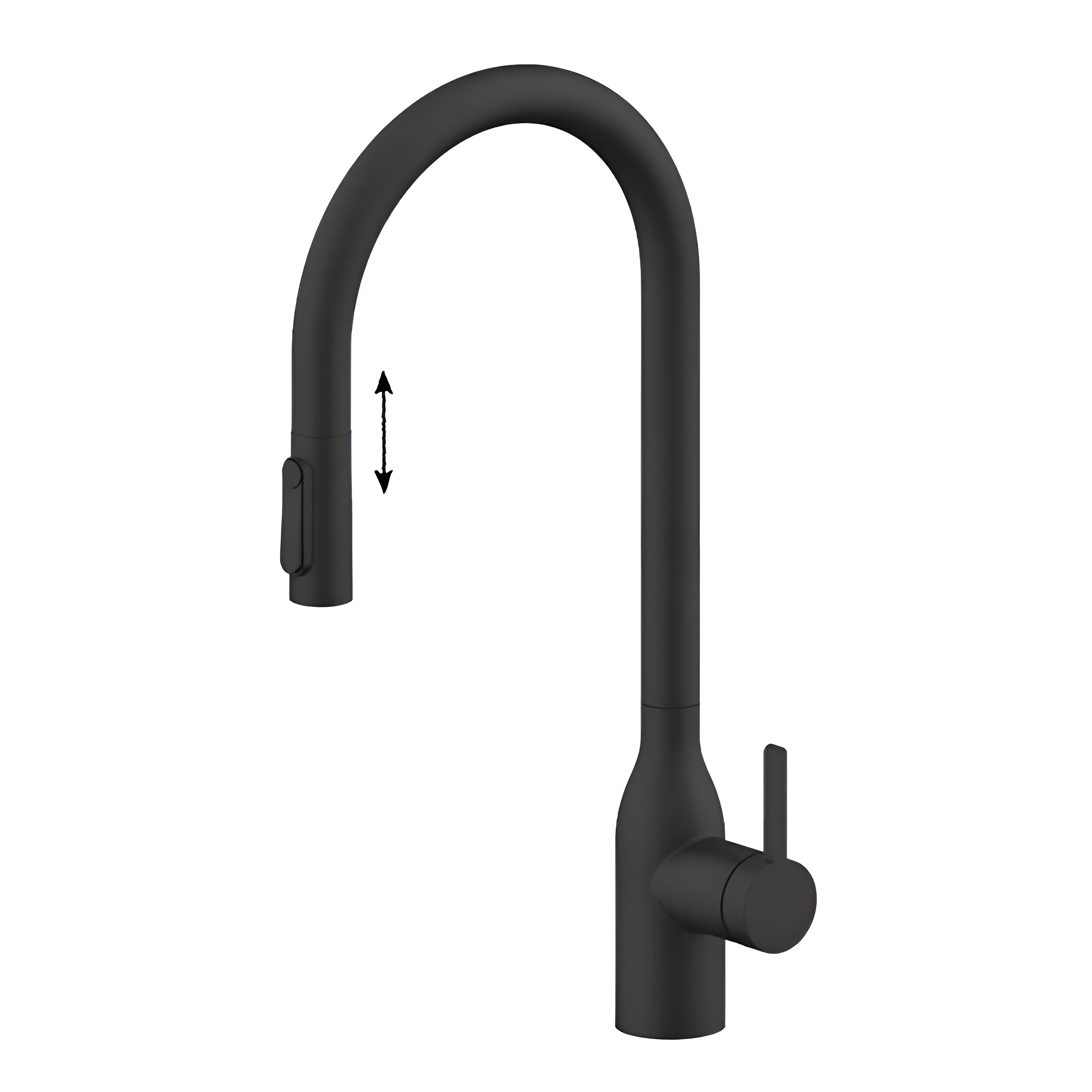 Изображение товара Смеситель для кухонной мойки Paulmark Universal Un213880-AN, с подключением к фильтру, антрацит