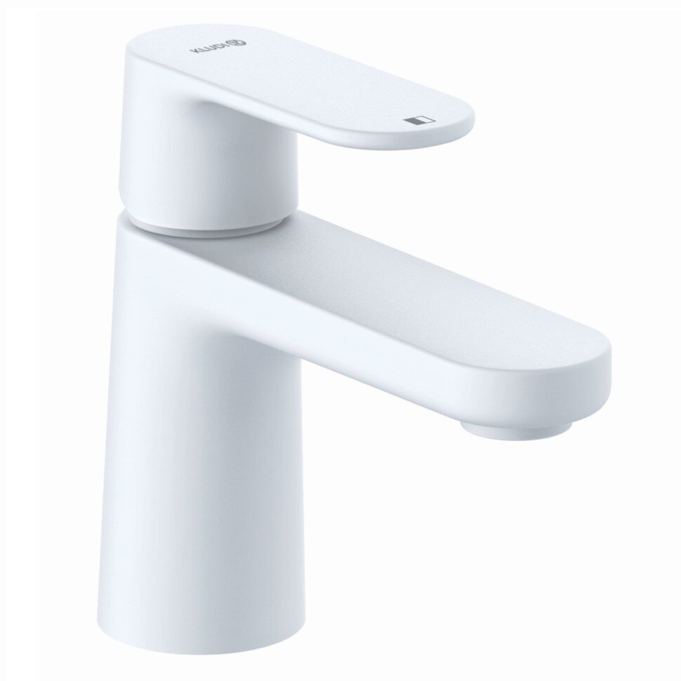 Изображение товара Смеситель для раковины Kludi Louva 242665375 с донным клапаном белый матовый