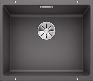 Изображение товара Мойка кухонная Blanco Subline 500-U SILGRANIT темная скала с клапаном автоматом