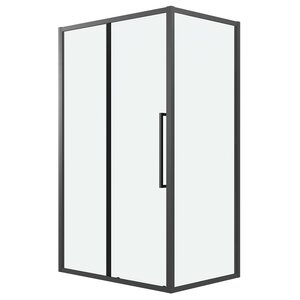 Изображение товара Душевой уголок Grossman Cosmo 120.K33.02.1190.21.00, 110 х 90 см, стекло прозрачное, профиль черный матовый