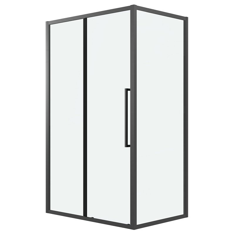 Изображение товара Душевой уголок Grossman Cosmo 120.K33.02.1290.21.00, 120 х 90 см, стекло прозрачное, профиль черный матовый