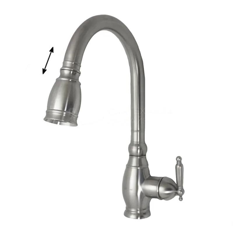 Изображение товара Смеситель для кухни Seaman Eco Koblenz SSN-2168P с выдвижным изливом сталь