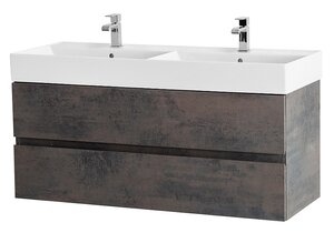 Изображение товара Тумба под раковину Cezares Molveno 46-120-2C-SO-2-OSS, 120 см, подвесная, под раковину с двумя чашами, ossido