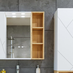 Изображение товара Шкаф Бриклаер Кристалл 4627125416033, 20 см, подвесной, цвет дуб бунратти