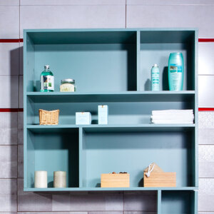 Изображение товара Шкаф Бриклаер Кристалл 4627125414756, 90 см, подвесной, цвет муссон