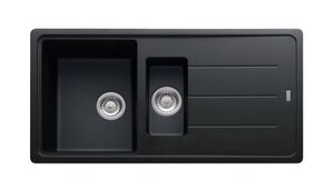 Изображение товара Кухонная мойка Franke BASIS BFG 651 из фрагранита 97x50 см оборачиваемая черный матовый