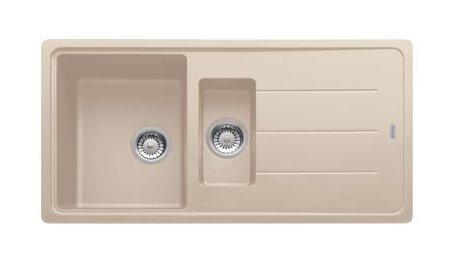 Изображение товара Кухонная мойка Franke BASIS BFG 651 из фрагранита, двухчашевая, бежевый цвет