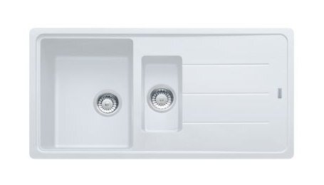 Изображение товара Кухонная мойка Franke BASIS BFG 651 из гранитного материала оборачиваемая 97x50 см белая