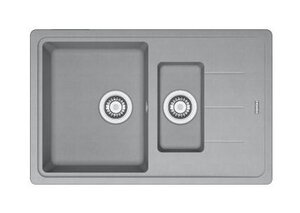 Изображение товара Мойка Franke BASIS BFG 651-78, 114.0280.897, гранит, установка сверху, оборачиваемая, цвет серый, 78*50 см