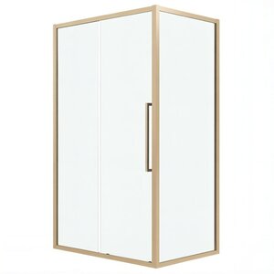 Изображение товара Душевой уголок Grossman Cosmo 120.K33.02.1370.32.00, 130 х 70 см, стекло прозрачное, профиль золото сатин