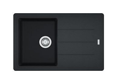Изображение товара Кухонная мойка Franke BASIS BFG 611 из гранита 78x50 см черный матовый