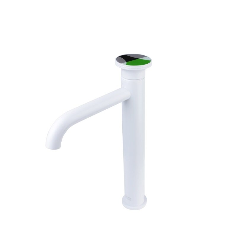 Изображение товара Смеситель для раковины Bronze de Luxe OMG 9008W-G, белый/зеленый