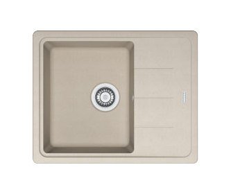 Изображение товара Мойка Franke BASIS BFG 611 C, 114.0280.833, гранит, установка сверху, оборачиваемая, цвет сахара, 62*50 см