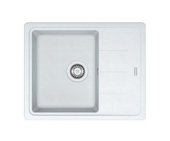 Изображение товара Кухонная мойка Franke BASIS BFG 611 C из фрагранита, белая, 62x50 см