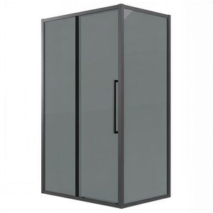 Изображение товара Душевой уголок Grossman Cosmo 120.K33.02.1370.21.10, 130 х 70 см, стекло тонированное, профиль черный матовый