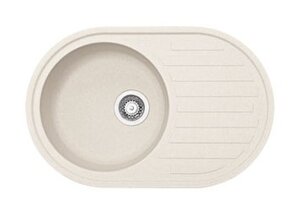 Изображение товара Мойка Franke RONDA ROG 611, 114.0296.605, гранит, установка сверху, цвет ваниль, 77*50 см