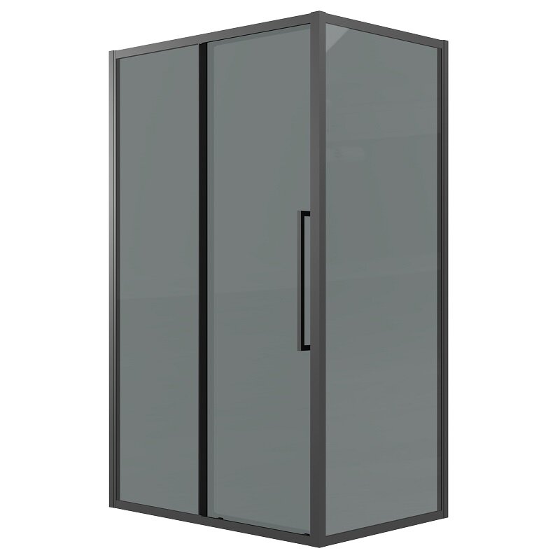 Изображение товара Душевой уголок Grossman Cosmo 130x90 см, тонированное стекло, черный профиль