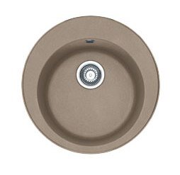 Изображение товара Мойка Franke RONDA ROG 610-41, 114.0313.324, гранит, установка сверху, цвет миндаль, 51*51 см