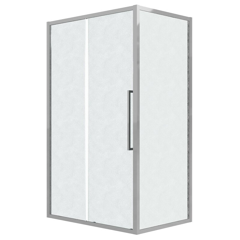 Изображение товара Душевой уголок Grossman Cosmo 100x70 см стекло шиншилла хром