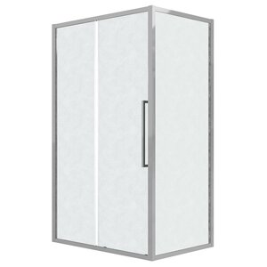 Изображение товара Душевой уголок Grossman Cosmo 120.K33.02.1080.10.02, 100 х 80 см, стекло шиншилла, профиль хром