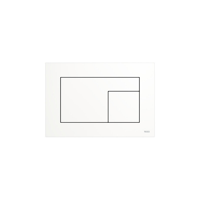 Изображение товара Клавиша смыва TECE Velvet 9240735 белая для унитаза с механическим и пневматическим управлением