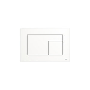 Изображение товара Клавиша смыва TECE Velvet 9240735, механическая, покрытие против отпечатков пальцев, цвет белый