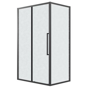 Изображение товара Душевой уголок Grossman Cosmo 120.K33.02.1290.21.02, 120 х 90 см, стекло шиншилла, профиль черный матовый