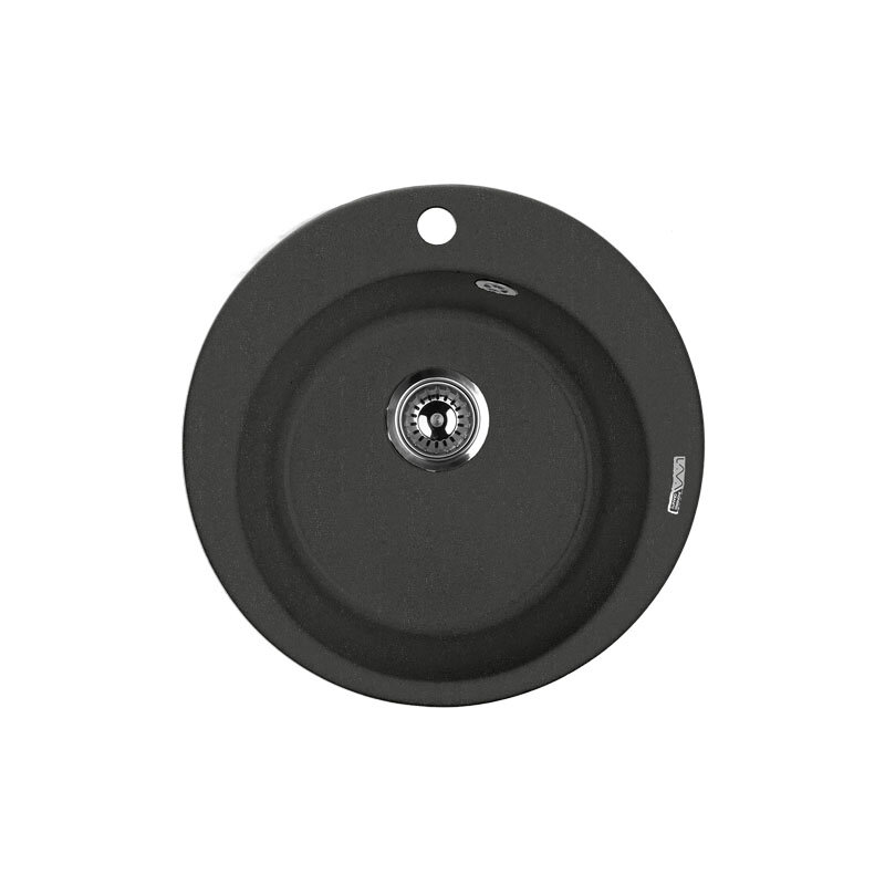 Изображение товара Кухонная мойка Lava R1 Ø 480 черный матовый