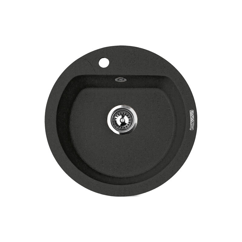 Изображение товара Кухонная мойка Lava R3 BASALT чёрный матовый 50.5 см глубина 21 см
