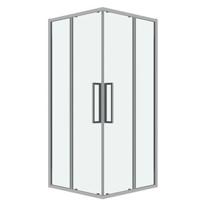 Изображение товара Душевой уголок Grossman Cosmo 80x80 см стекло прозрачное хром профиль Германия