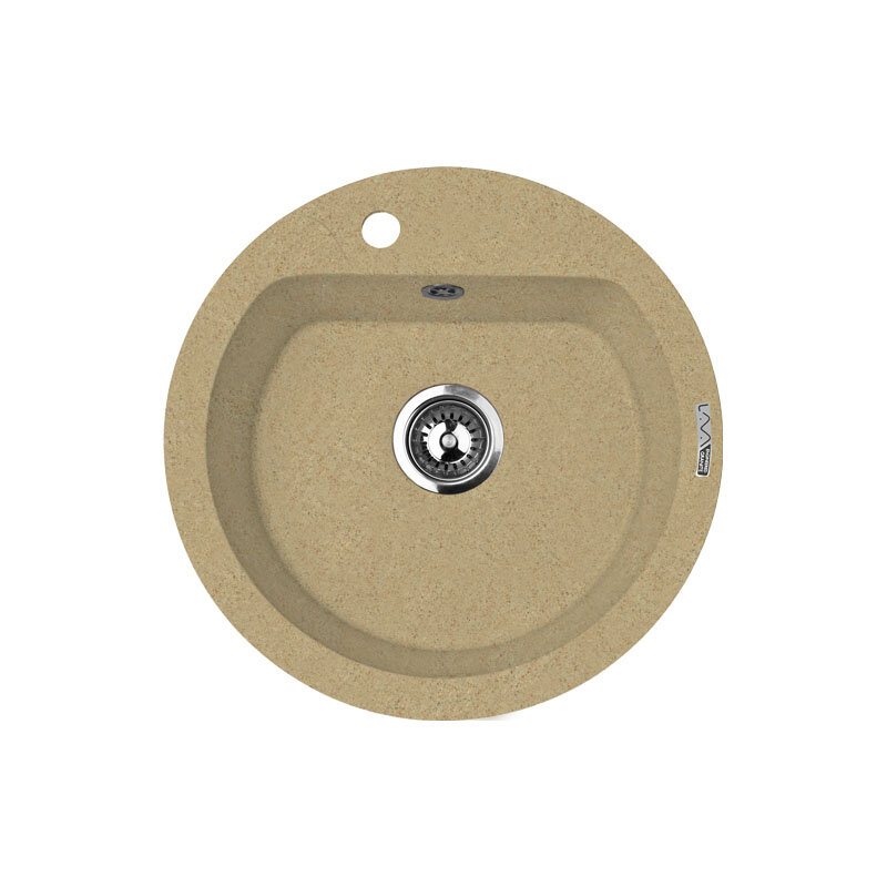 Изображение товара Кухонная мойка Lava R3 SAH из искусственного камня, бежевый, Ø 505 мм