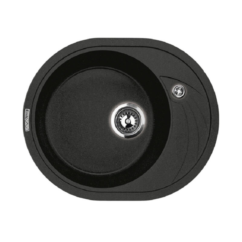 Изображение товара Кухонная мойка Lava E1.BAS, цвет BASALT чёрный Изображение товара Кухонная мойка Lava E1.BAS, цвет BASALT чёрный