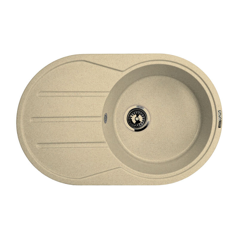 Изображение товара Кухонная мойка Lava E2 CAM из искусственного камня бежевый 77 см для угловой установки Изображение товара Кухонная мойка Lava E2 CAM из искусственного камня бежевый 77 см для угловой установки