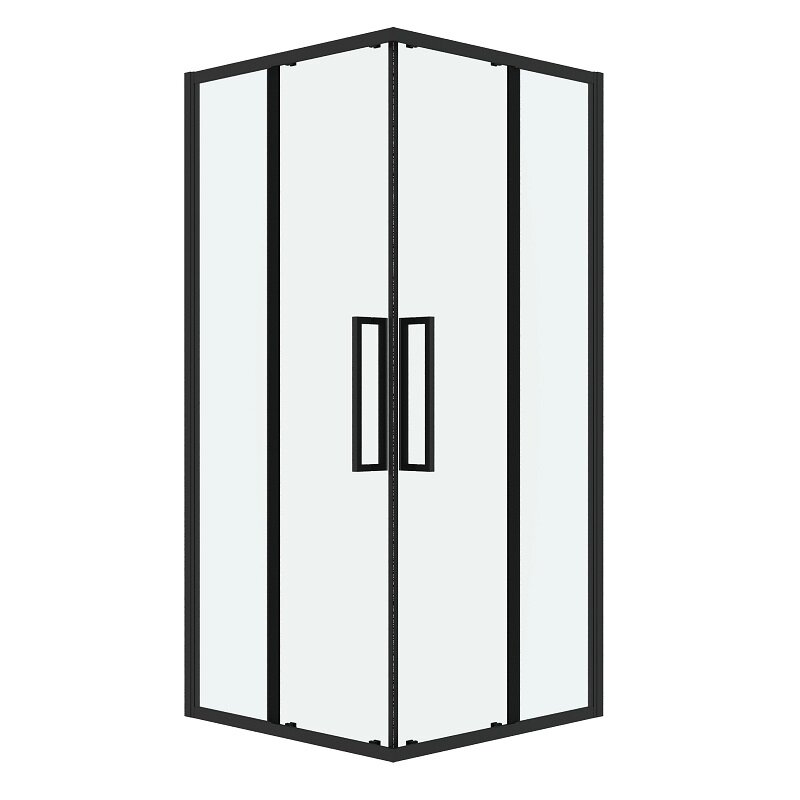 Изображение товара Душевой уголок Grossman Cosmo 90x90 см прозрачное стекло черный профиль Изображение товара Душевой уголок Grossman Cosmo 90x90 см прозрачное стекло черный профиль