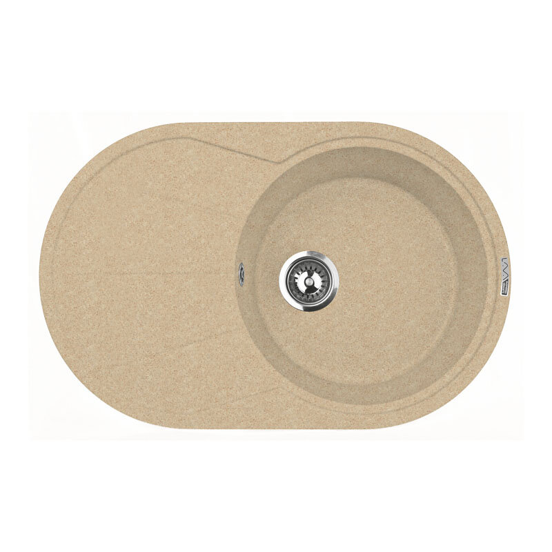 Изображение товара Кухонная мойка Lava E3.DUN из искусственного камня бежевый 770х495 мм Изображение товара Кухонная мойка Lava E3.DUN из искусственного камня бежевый 770х495 мм