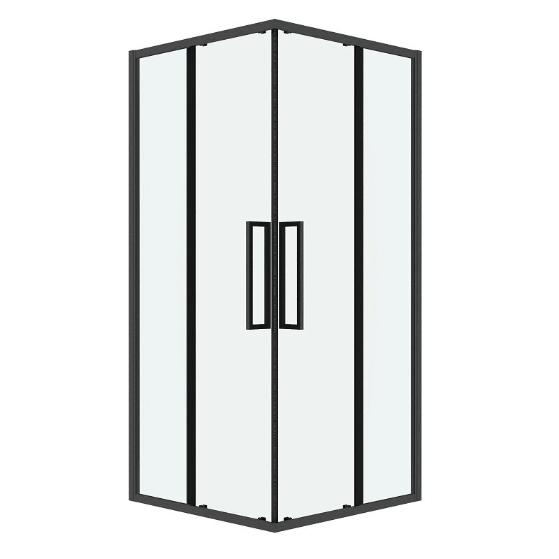 Изображение товара Душевой уголок Grossman Cosmo 100x100 см с раздвижными дверями стекло прозрачное профиль графит сат