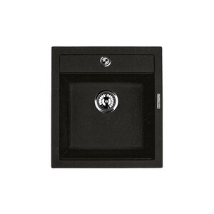 Изображение товара Кухонная мойка Lava Q1.LAV из искусственного гранита черный матовый 465х505 мм