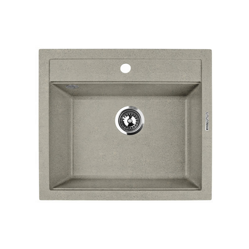 Изображение товара Кухонная мойка Lava Q2.SCA из искусственного гранита, серый, 56х50,5 см