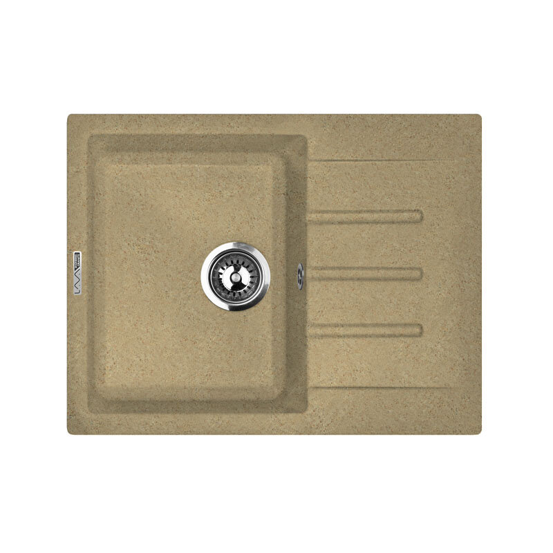 Изображение товара Кухонная мойка Lava L1.SAH из искусственного камня бежевый 645х495 мм