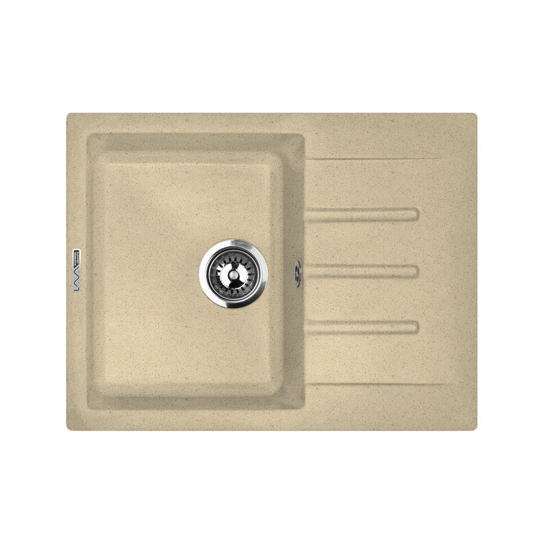 Изображение товара Кухонная мойка Lava L1.CAM из искусственного камня 645x495 мм бежевый