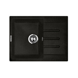 Изображение товара Кухонная мойка Lava L1.LAV, цвет LAVA чёрный металлик