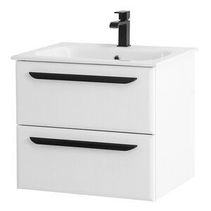 Изображение товара Тумба под раковину Cezares Eco-CER-600-2C-SO-BO, 60 см, подвесная, bianco opaco (без ручек)